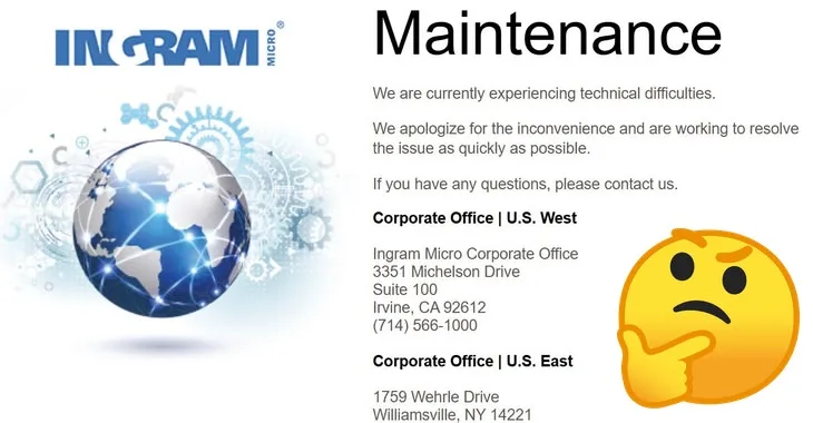 Technical difficulties or cyber attack? Ingram...